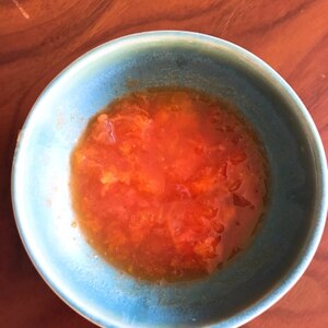 離乳食後期から！簡単☆甘酒トマトスープ